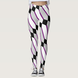 Legging Arte da Bandeira do Orgulho Assexual por EelKat We