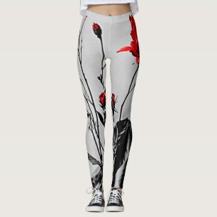 Legging Arte da Cinza Vermelha