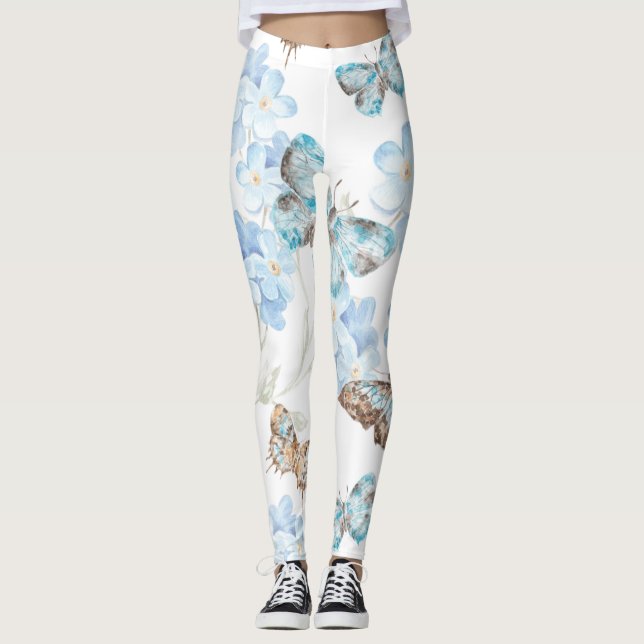 Legging Arte de Borboleta Pintada (Frente)