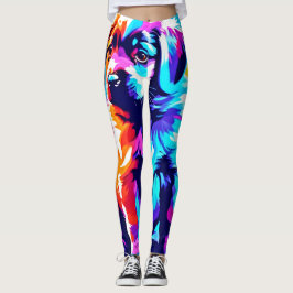 Legging Arte de Cachorro Arborizado