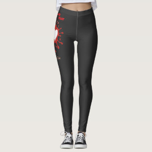 Legging Arte de Coração com Efeito de Tinta – Design Criat