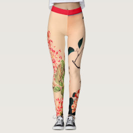 LEGGING ARTE DE FLOR JAPONÊS IMPRESSOS