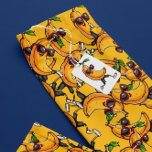 Legging Arte de pixéis engraçada com banana amarela<br><div class="desc">Banana engraçada com óculos de sol e rosto feliz. abstrato de pixel. Este design engraçado é excelente para mulheres,  para uma roupa de verão.</div>