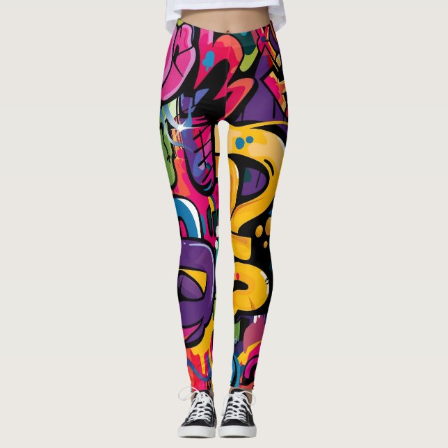 Legging Arte de rua (Frente)
