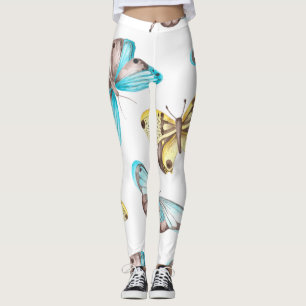 Legging Arte de Simetria de Borboleta