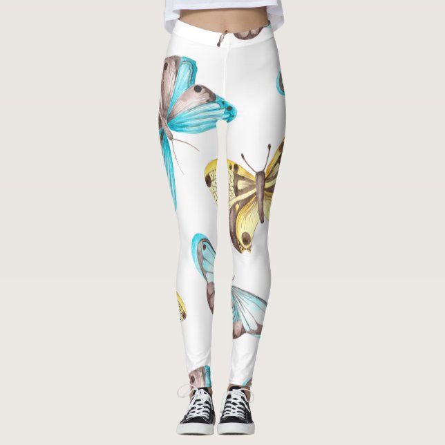 Legging Arte de Simetria de Borboleta (Frente)