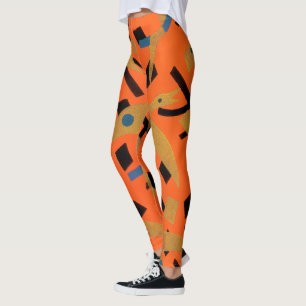 Legging Arte Deco Vintage Jazz Pochoir Pássaros Dourados A