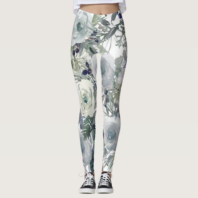 Legging Arte do Jardim Flor (Frente)