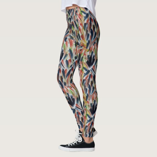Legging Arte em Aquarela Abstrata (Esquerda)