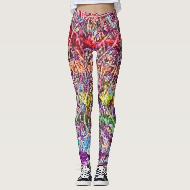 Legging Arte em Mármore do Orgulho (Frente)