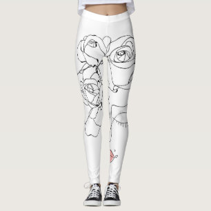 Legging Arte Floral: Mulher Mínima.