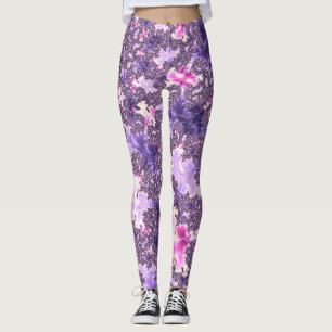 Legging Arte fractal espiral pastel groovy boho funky trip