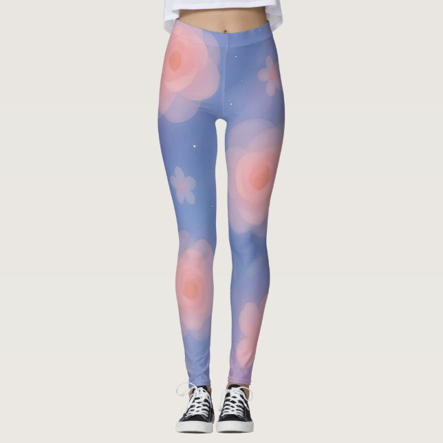 Legging Arte Galáxia Pastel Sonhadora (Frente)