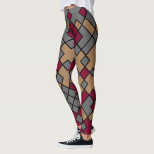 Legging arte geométrica abstrato