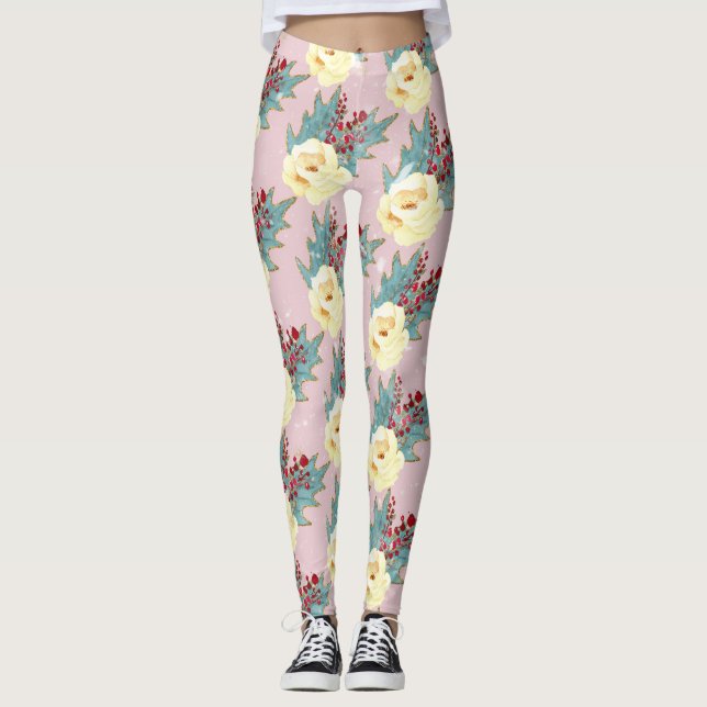 Legging Arte mandada de Natal de Bebê (Frente)