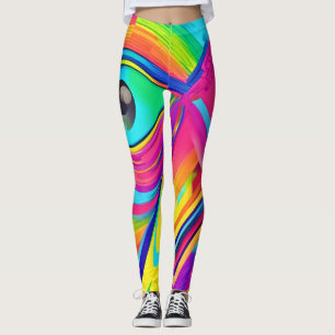 Legging Arte Maravilhosa Olho Arco-íris