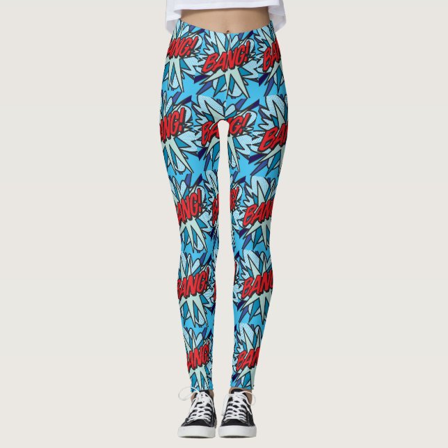 Legging Arte Pop de Quadrinhos BANG (Frente)