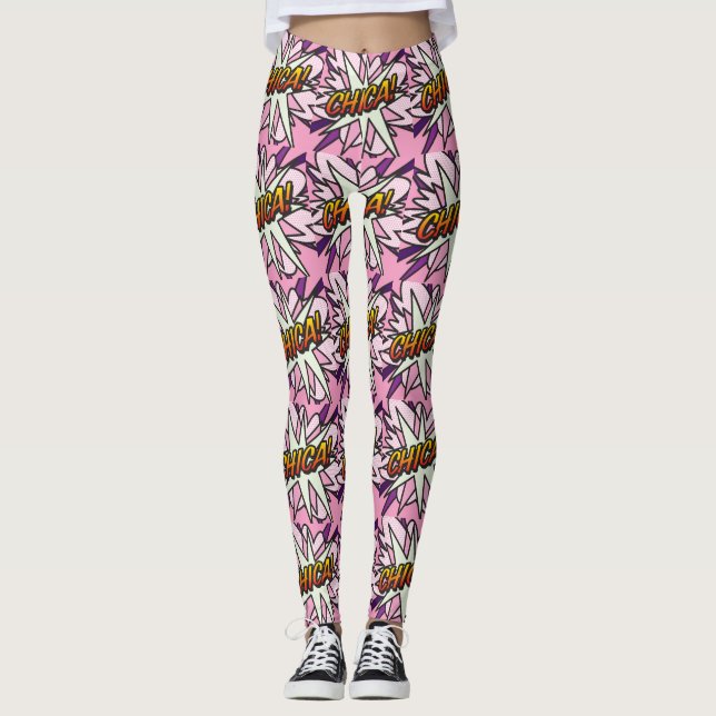 Legging Arte Pop de Quadrinhos CHICA (Frente)