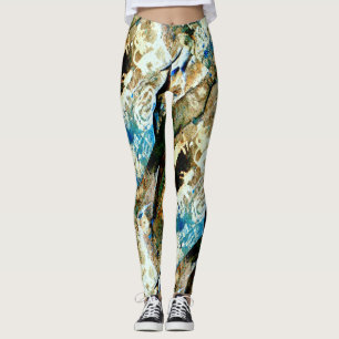Legging Arte rock abstrato sudoeste