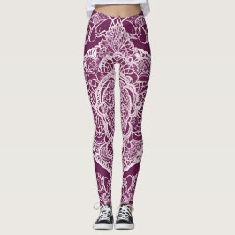Legging Arte Roxa de Mandela AI