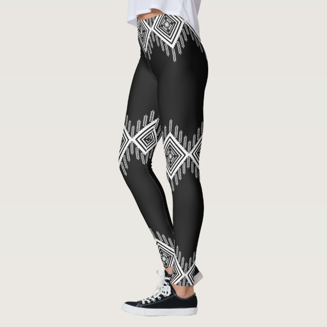 Legging Arte Tribal Negra (Esquerda)
