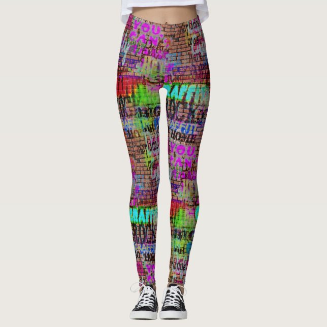 Legging Arte Urbana de Rua Grafite (Frente)