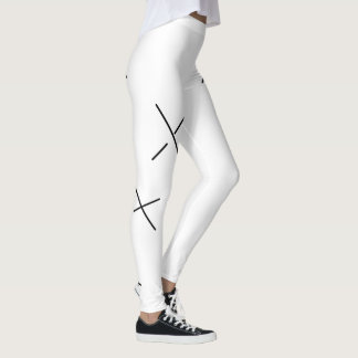 Legging Arte Urbana Preto e Branco Minimal Criativa X