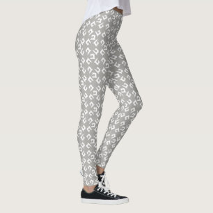 Legging Artesanatos para máquinas de costura branco + Cinz