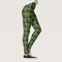 Legging Artichoke Vegetable Plant Botanical Patterno