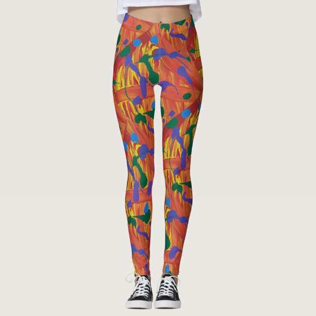 Legging Artistas Abstrato (Frente)