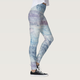Legging Artistic Abstract Psychedelic Color Burst Opaque
