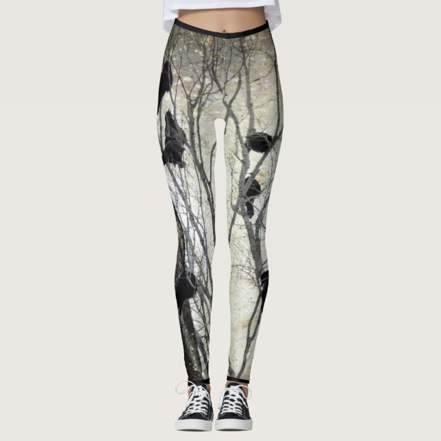 Legging Árvore Crow (Frente)