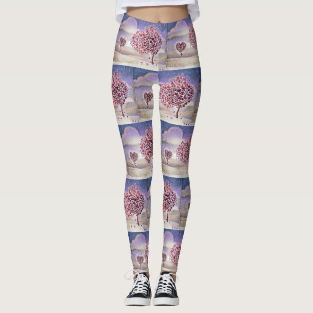 Legging Árvore de Amor com Coração em Água (Frente)