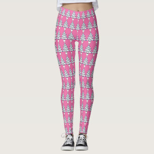 Legging Árvore de Natal Branco
