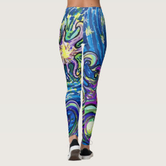 Legging Árvore de Natal Cósmica