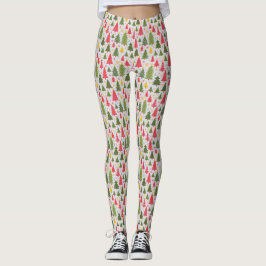 Legging Árvore de Natal Multicolor