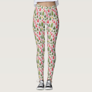 Legging Árvore de Natal Multicolor