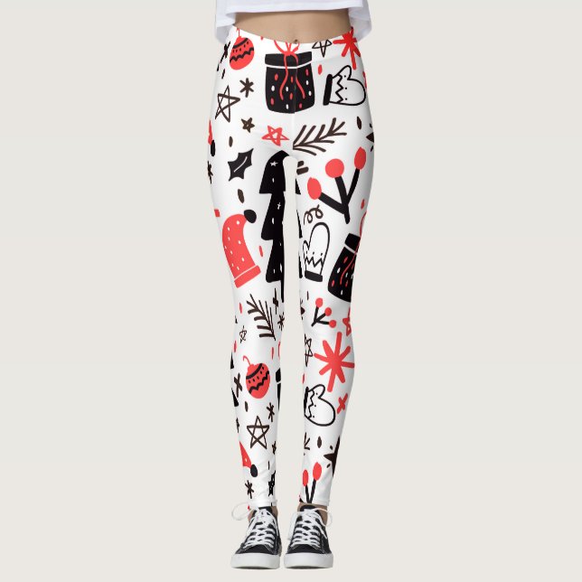 Legging Árvore De Natal, Presentes E Decorações (Frente)