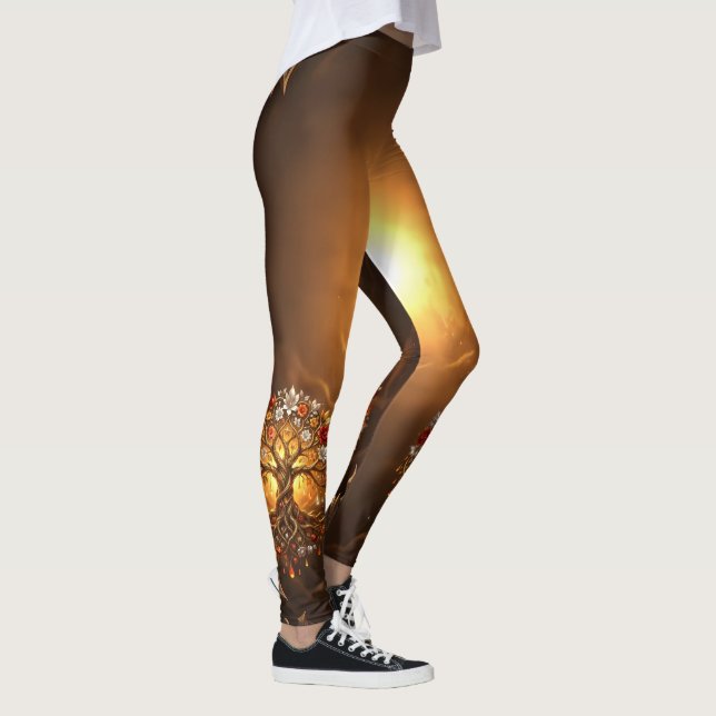 Legging Árvore Enluarada da Eternidade Embrenhada (Direita)