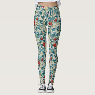 Legging Árvore Redberry, William Morris