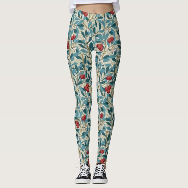 Legging Árvore Redberry, William Morris (Frente)