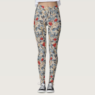 Legging Árvore Redberry, William Morris