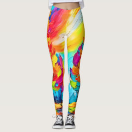 Legging Árvores Arco-Íris: Floresta Válida