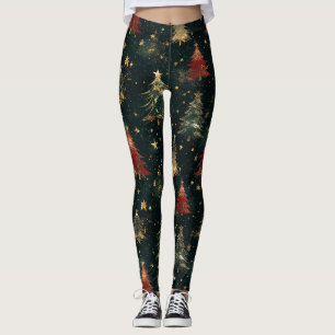 Legging Árvores de Natal e Estrelas Reluzentes (2)