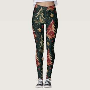 Legging Árvores de Natal e Estrelas Reluzentes (3)