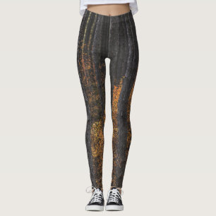 Legging Árvores e folhagem de outono de ouro