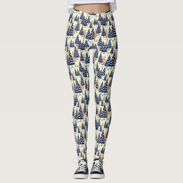 Legging Árvores Elegantes (Frente)