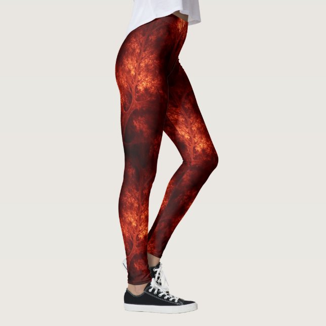 Legging Árvores Laranja Artsy (Direita)