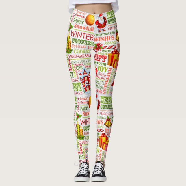 Legging As Alegrias Do Natal (Frente)