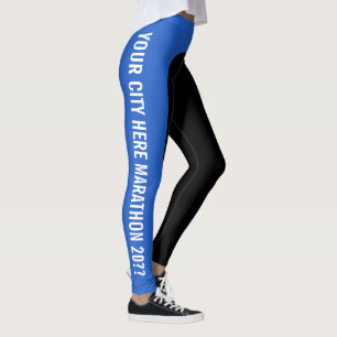 Legging As caneleiras Customisable de corredor de maratona